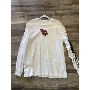 Reebok Cardinals Speedwick LS Tee - Men’s L - Cream, Vintage NFL, Mint Condition